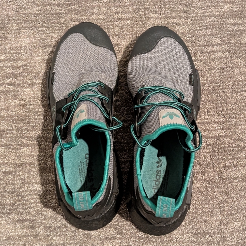 Adidas NMD_R1 TR Gray Teal Trail Running Shoes - Picture 4 of 9